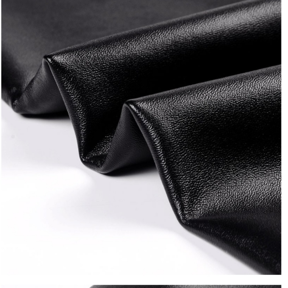 High Waisted Foux Leather Skinny Leggings - Picture 5 of 8